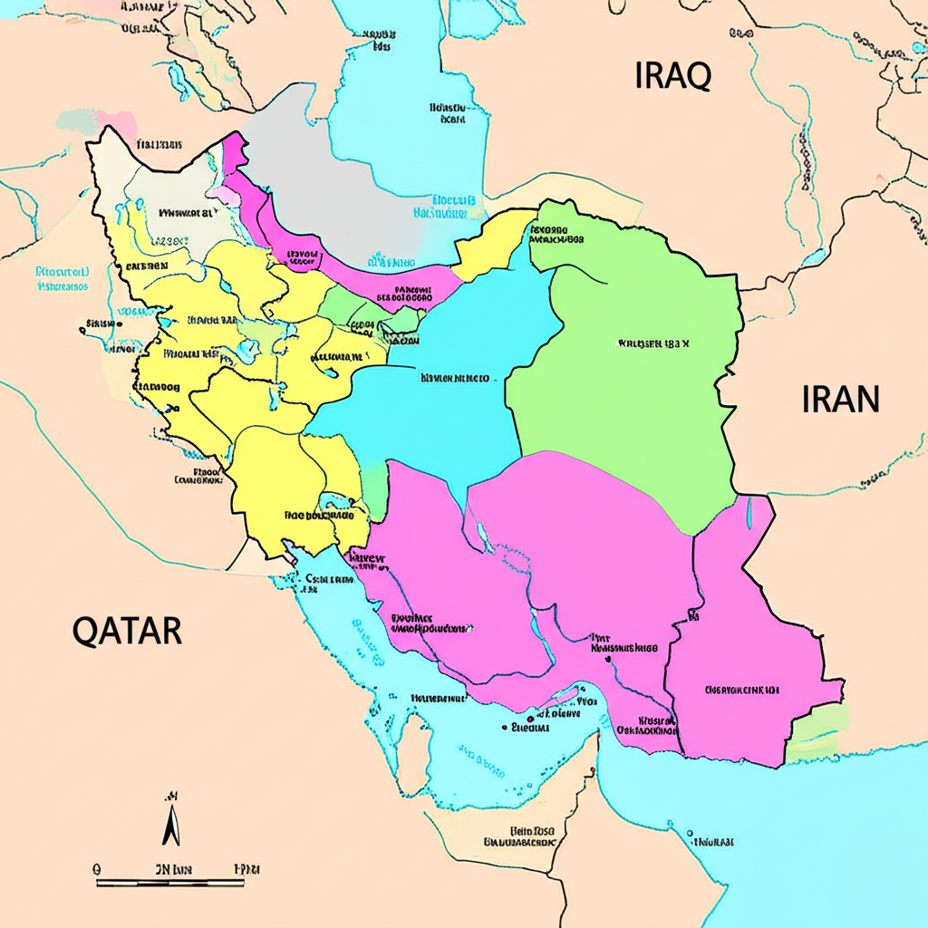 Map of Persian Gulf